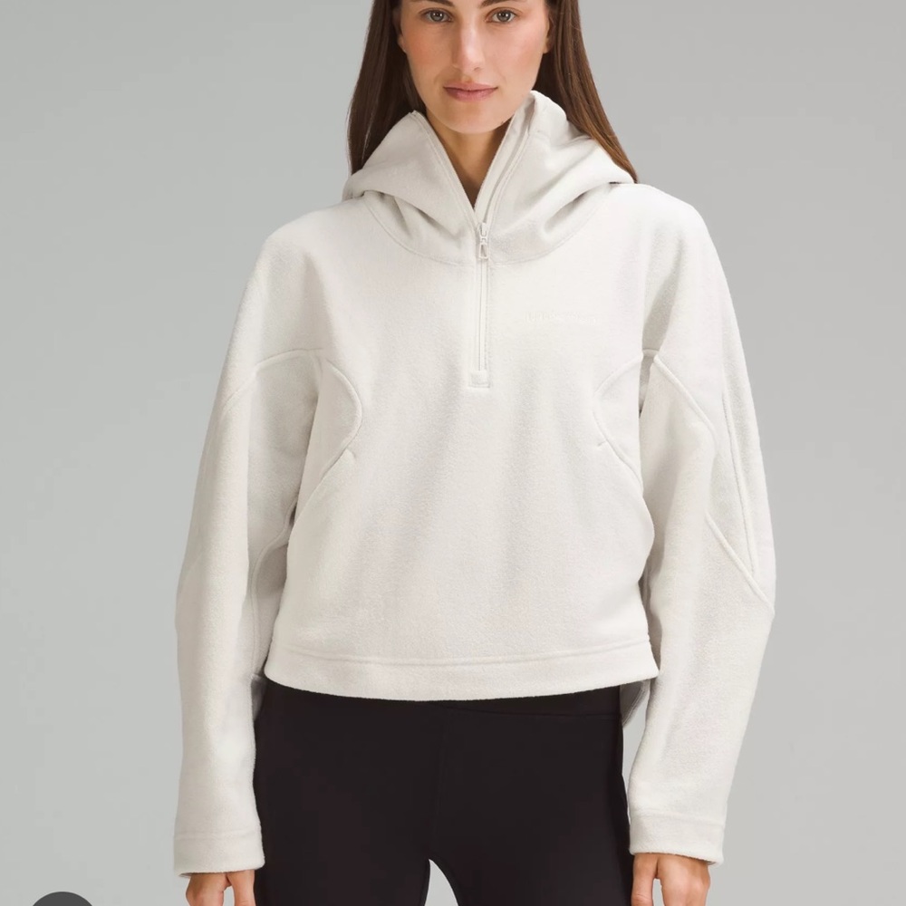lululemon looped terry fleece half-zip hoodie
